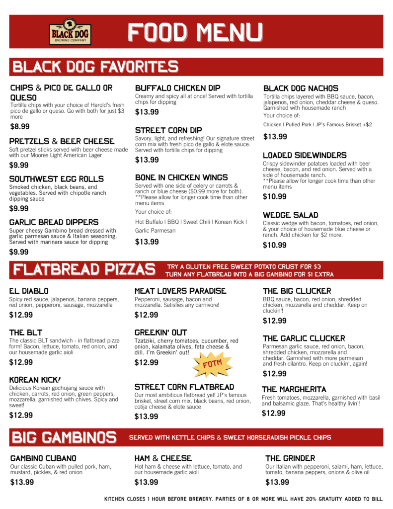 food menu june 26